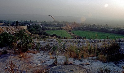 Blick auf das Dorf - Pamukkale