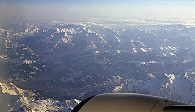 Flug München - Istanbul: Alpen - Österreich