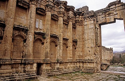 Tempel des Bacchus: Tempelinneres - Baalbek