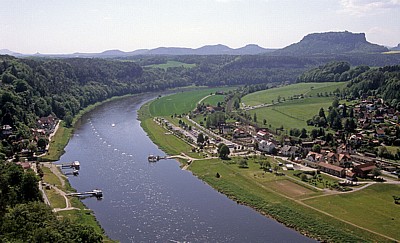 Blick auf Rathen - Sächsische Schweiz