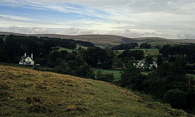 Einzelne Gehöfte in der Landschaft  - Dartmoor National Park (Devon)