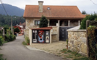 Jakobsweg (Caminho Português): Getränkeautomat (statt Bar) - Ribadelouro