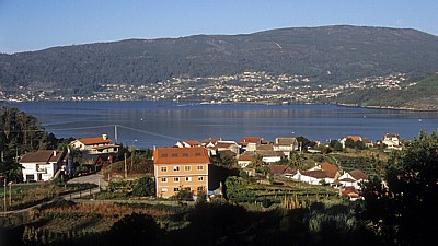 Jakobsweg (Caminho Português): Blick auf die Meeresbucht - Ría de Vigo