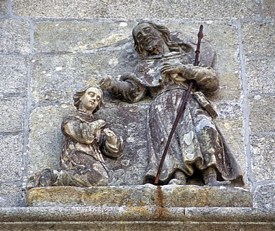 Jakobsweg (Caminho Português): Iglesia de Santiaguiño do Monte – Detail  - Padrón