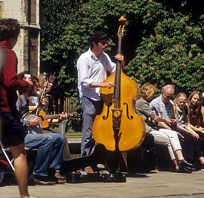 King's Parade: Straßenmusiker - Cambridge