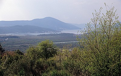 Blick auf die Boka Kotorska (Bucht von Kotor) - Lovcen-Gebirge