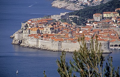 Blick auf Dubrovnik: Stari Grad (Altstadt) - Gespanschaft Dubrovnik-Neretva