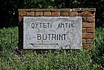 Hinweisschild: Butrint - Butrint
