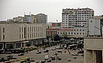 Blick vom Uhrturm: Hochhäuser dem Sheshi Skanderbeg (Skanderbeg-Platz) - Tirana