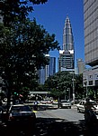 Blick auf die Petronas Towers - Kuala Lumpur