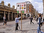 Covent Garden: Wandelndes Werbeschild - London