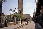 Omayyaden-Moschee (links) und der (freitags geschlossene) Souk (rechts) - Aleppo