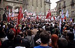 Altstadt: Prazas das Praterías - Demonstration - Santiago de Compostela