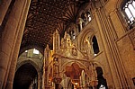The Cathedral Church of St Peter (Kathedrale): Blick auf die Holzdecke des Schiffs - Peterborough