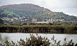 Blick vom RSPB-Schutzgebiet auf Conwy Castle - Conwy