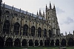 The Cathedral of Christ Church (Canterbury Cathedral, Kathedrale): Nordseite - Canterbury